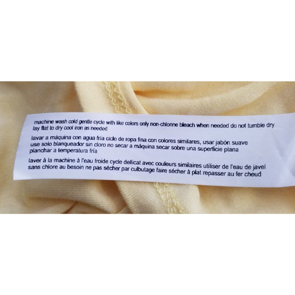 Eloquii Pullover V-Neck Stretch Top Yellow Size 22/24 NWT - Picture 6 of 6